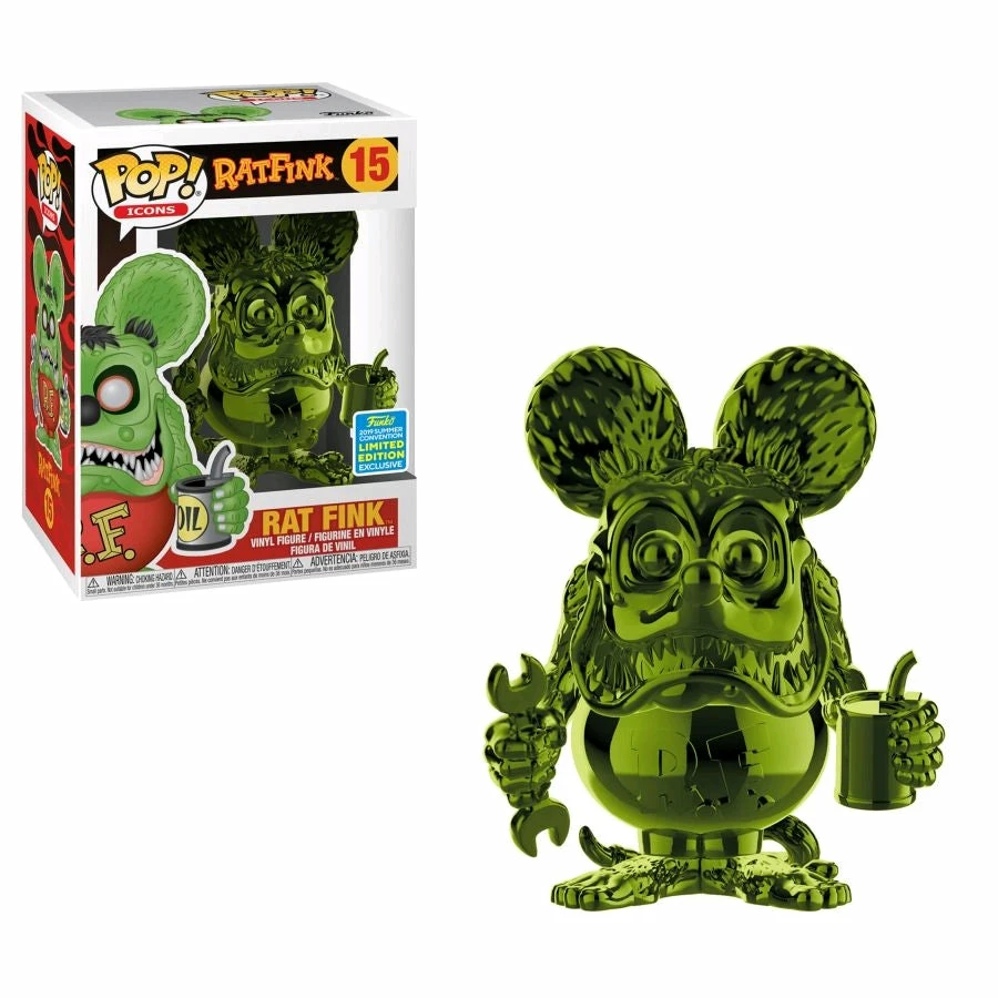 Funko Rat Fink - Rat Fink Green Chrome SDCC 2019 US Exclusive Pop! Vinyl POP! Vinyls 1 Funko Rat Fink - Rat Fink Green Chrome SDCC 2019 US Exclusive Pop! Vinyl POP! Vinyls