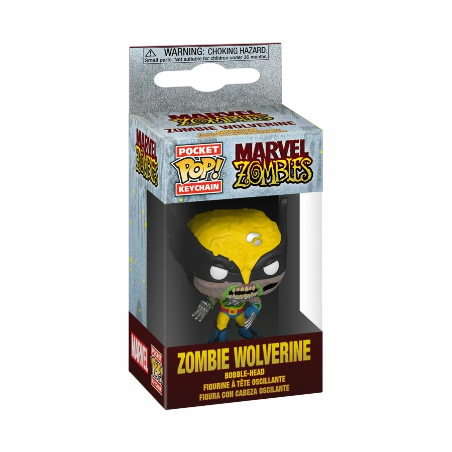 Funko Marvel Zombies (comics) - Wolverine Pocket Pop! Keychain Collections 3 Funko Marvel Zombies (comics) - Wolverine Pocket Pop! Keychain Collections
