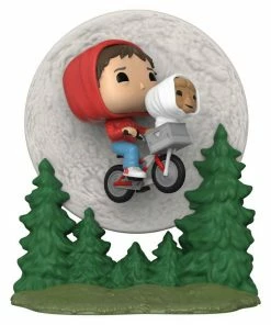 Funko E.T. The Extra-Terrestrial - Elliot & E.T. Bike Flying Glow Pop! Moment