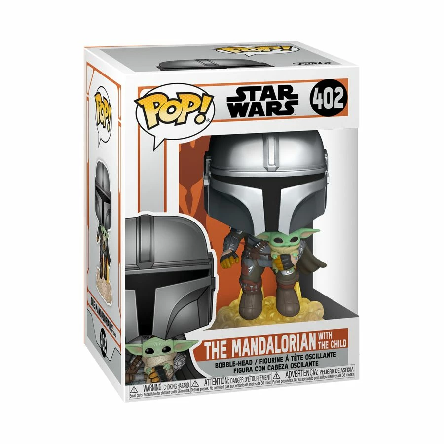 Funko Star Wars: The Mandalorian - Mandalorian With The Child Jetpack Flying Pop! Vinyl POP! Vinyls 2 Funko Star Wars: The Mandalorian - Mandalorian With The Child Jetpack Flying Pop! Vinyl POP! Vinyls