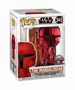 Funko Star Wars: The Mandalorian - Mandalorian Red Metallic US Exclusive Pop! Vinyl