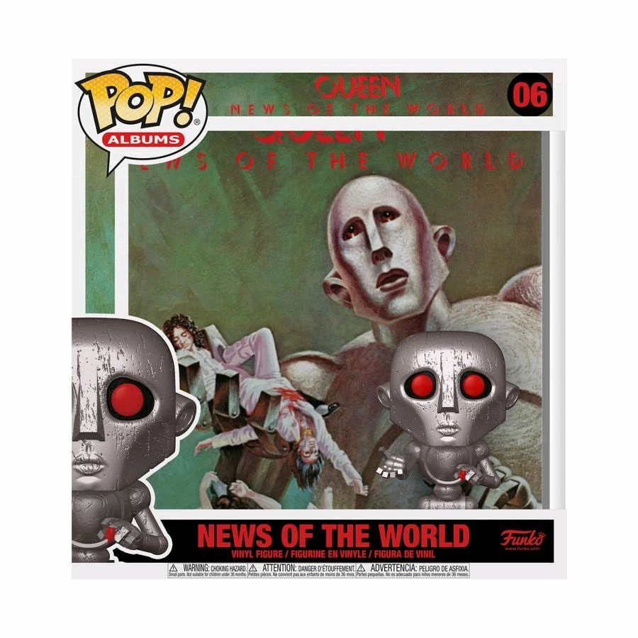 Funko POP! Vinyls Queen - News Of The World Metallic Pop! Album 1 Funko POP! Vinyls Queen - News Of The World Metallic Pop! Album