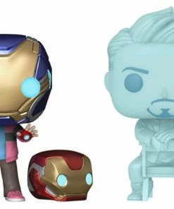 Funko POP! Vinyls Avengers 4: Endgame - Morgan & Hologram Tony Glow With Helmet US Exclusive Pop! Vinyl 2-Pack