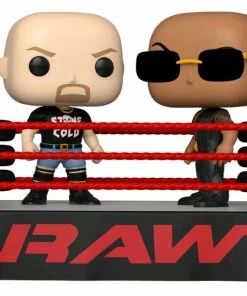 Funko WWE - The Rock V Stone Cold Wrestling Ring Pop! Moment POP! Vinyls