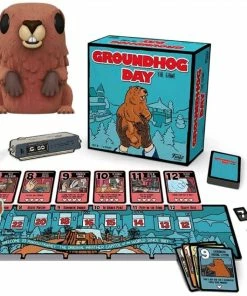 Funko Groundhog Day - The Game & Punxsutawney Phil Flocked US Exclusive Pop! Vinyl Bundle