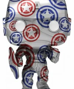 Funko Avengers (Video Game 2020) - Captain America Patriotic Age (Artist) US Exc Pop! W/Protector POP! Vinyls