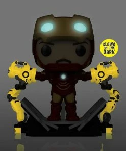 Funko Iron Man 2 - Iron Man Mark IV With Gantry Glow Pop! Deluxe Collections