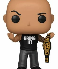 Funko WWE - The Rock W/Championship Belt Metallic US Exclusive Pop! Vinyl