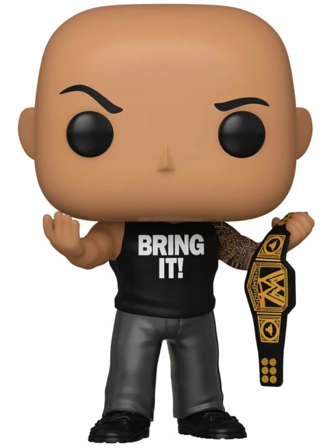 Funko WWE - The Rock W/Championship Belt Metallic US Exclusive Pop! Vinyl 1 Funko WWE - The Rock W/Championship Belt Metallic US Exclusive Pop! Vinyl