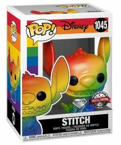 Funko Lilo And Stitch - Stitch Rainbow Pride Diamond Glitter US Exclusive Pop! Vinyl