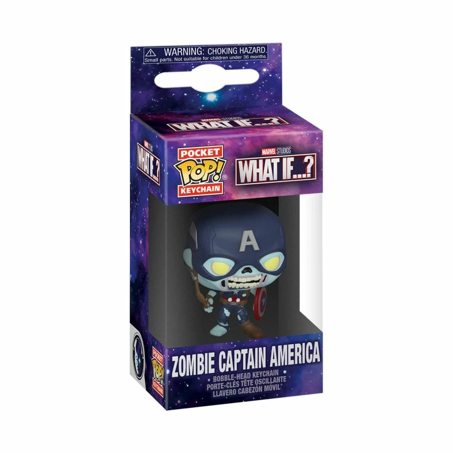 Funko Collections What If - Zombie Captain America Pocket Pop! Keychain 2 Funko Collections What If - Zombie Captain America Pocket Pop! Keychain