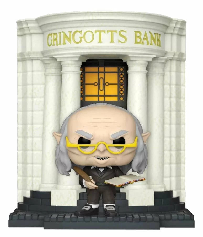 Funko Collections Harry Potter - Gringotts Head Goblin With Gringotts Bank Diagon Alley Pop! Deluxe 1 Funko Collections Harry Potter - Gringotts Head Goblin With Gringotts Bank Diagon Alley Pop! Deluxe