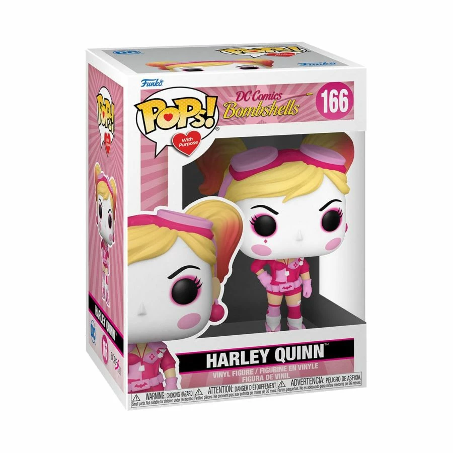Funko DC Comics Bombshells - Harley Quinn Breast Cancer Awareness Pop! Vinyl 2 Funko DC Comics Bombshells - Harley Quinn Breast Cancer Awareness Pop! Vinyl