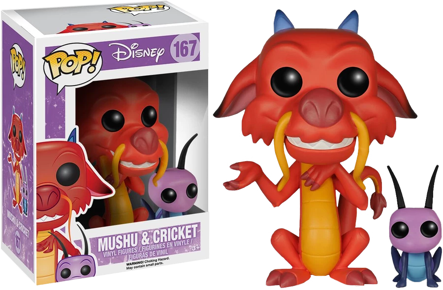 Funko Mulan (1998) - Mushu & Cricket Pop! Vinyl 1 Funko Mulan (1998) - Mushu & Cricket Pop! Vinyl