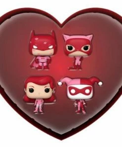 Funko Batman: The Animated Series - Valentines Day US Exclusive Pocket Pop! 4-pack Collections
