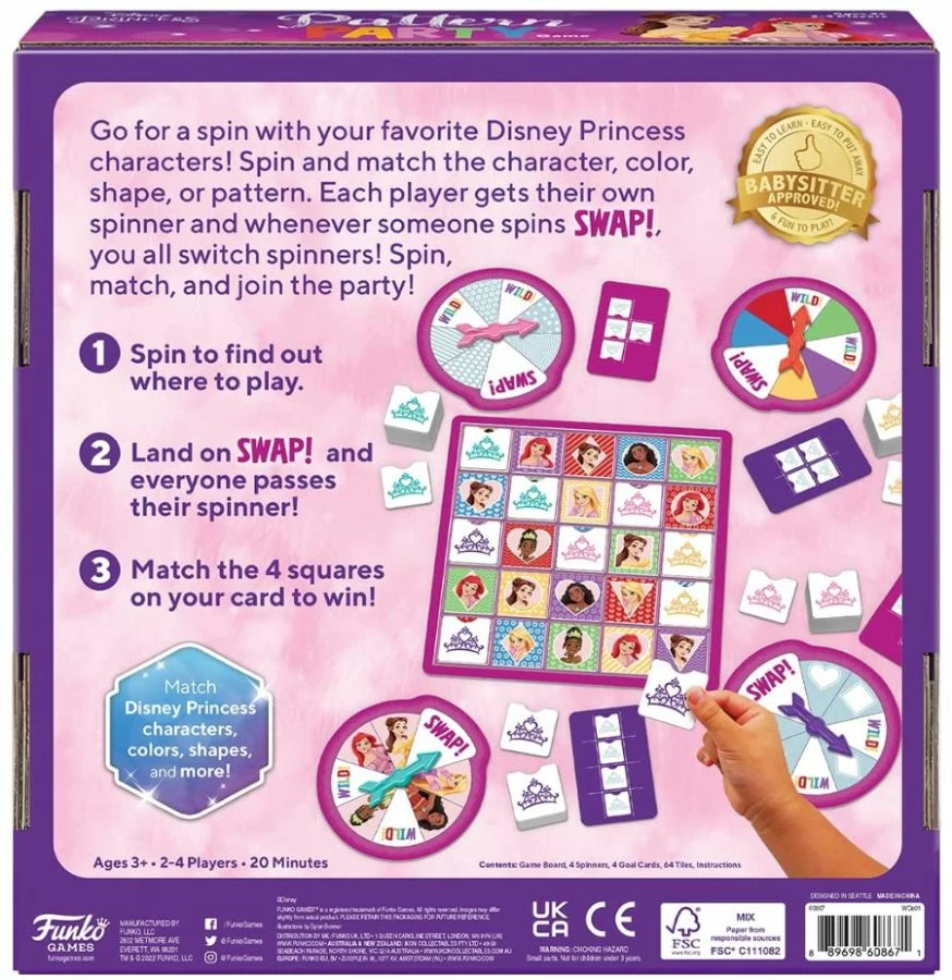 Funko Disney Princess - Pattern Party Game Collections 2 Funko Disney Princess - Pattern Party Game Collections