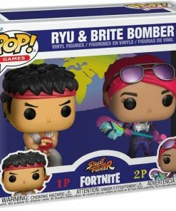 Funko Collections Street Fighter X Fortnite - Ryu & Brite Bomber US Exclusive Pop! 2-Pack