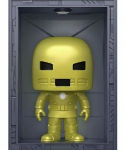 Funko Marvel Comics - Hall Of Armor: Iron Man Model 1 Golden Armor Metallic US Exclusive Pop! Deluxe Collections