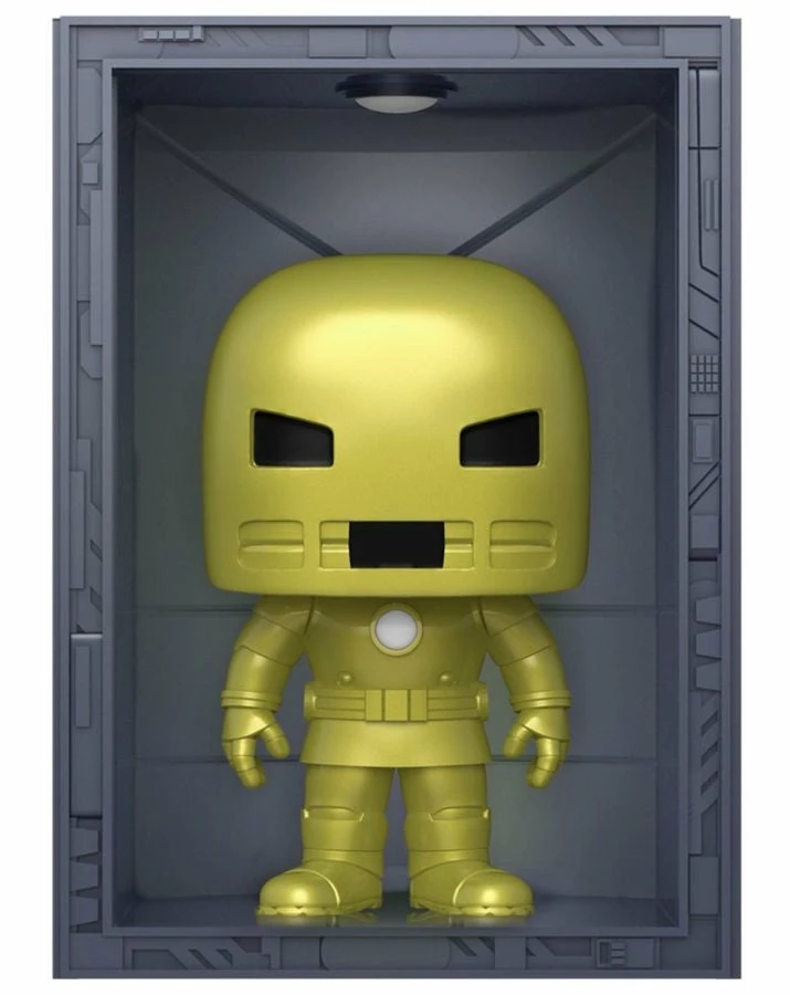 Funko Marvel Comics - Hall Of Armor: Iron Man Model 1 Golden Armor Metallic US Exclusive Pop! Deluxe Collections 1 Funko Marvel Comics - Hall Of Armor: Iron Man Model 1 Golden Armor Metallic US Exclusive Pop! Deluxe Collections
