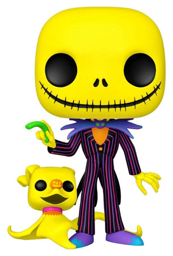 Funko The Nightmare Before Christmas - Jack Skellington & Zero Black Light 10" Pop! Vinyl 1 Funko The Nightmare Before Christmas - Jack Skellington & Zero Black Light 10" Pop! Vinyl