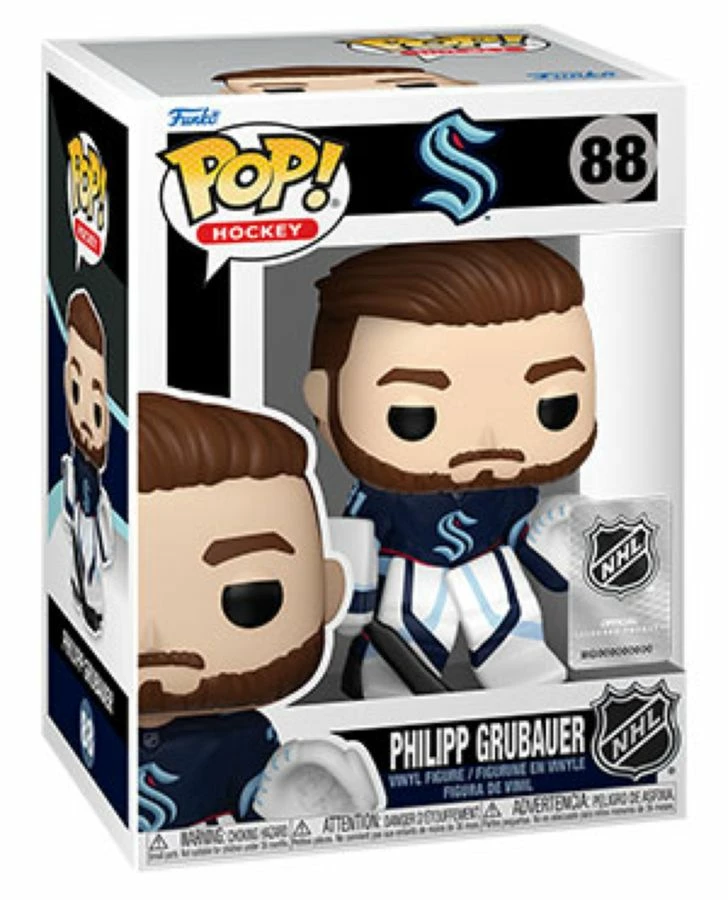 Funko NHL: Kraken - Philipp Grubauer (Home Jersey) Pop! Vinyl 2 Funko NHL: Kraken - Philipp Grubauer (Home Jersey) Pop! Vinyl