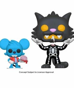 Funko The Simpsons - Itchy & Scratchy (Skeleton) US Exclusive Pop! & Buddy Collections