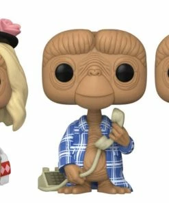 Funko E.T. The Extra-Terrestrial - E.T. In Disguise, In Robe & With Flowers US Exclusive Pop! 3-Pack [ Collections