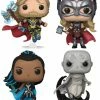 Funko Thor 4: Love And Thunder - Thor, Mighty Thor, Valkyrie & Gorr US Exclusive Pop! 4-Pack