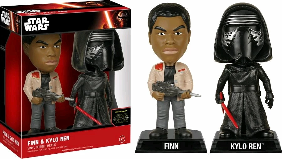 Funko Star Wars - Finn & Kylo Ren Episode VII The Force Awakens US Exclusive Wacky Wobbler 2 Pack 1 Funko Star Wars - Finn & Kylo Ren Episode VII The Force Awakens US Exclusive Wacky Wobbler 2 Pack