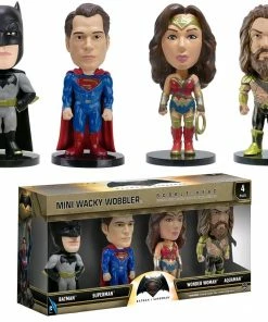 Funko Batman V Superman: Dawn Of Justice - Mini Wacky Wobbler 4 Pack Collections