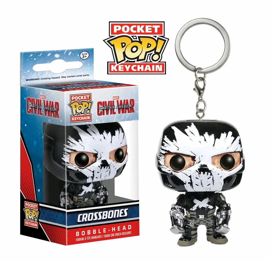 Funko Collections Captain America 3: Civil War - Crossbones Pocket Pop! Keychain 1 Funko Collections Captain America 3: Civil War - Crossbones Pocket Pop! Keychain