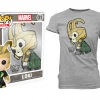 Funko Collections Marvel Comics - Loki Pop! T-Shirt Womens Grey S