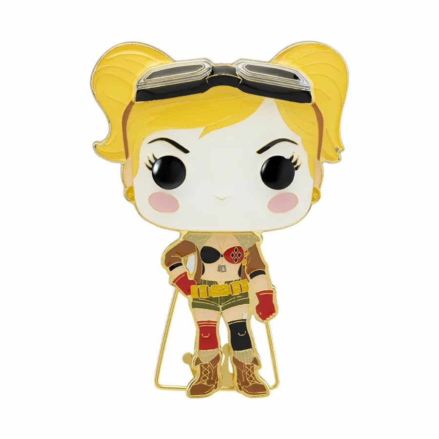 Funko DC Bombshells - Harley Quinn 4" Pop! Enamel Pin 1 Funko DC Bombshells - Harley Quinn 4" Pop! Enamel Pin