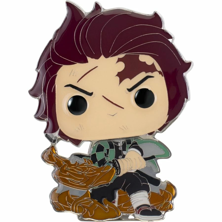 Funko Demon Slayer - Tanjiro Kamado 4" Pop! Enamel Pin Collections 1 Funko Demon Slayer - Tanjiro Kamado 4" Pop! Enamel Pin Collections