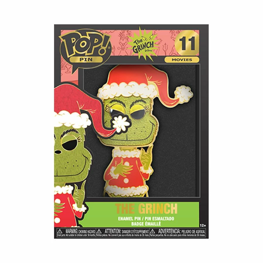 Funko Collections Dr Seuss - Grinch 4" Pop! Enamel Pin 2 Funko Collections Dr Seuss - Grinch 4" Pop! Enamel Pin