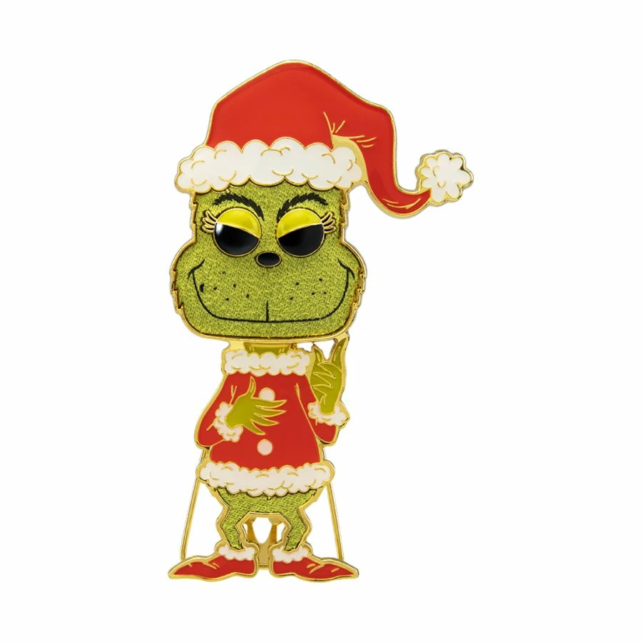Funko Collections Dr Seuss - Grinch 4" Pop! Enamel Pin 1 Funko Collections Dr Seuss - Grinch 4" Pop! Enamel Pin
