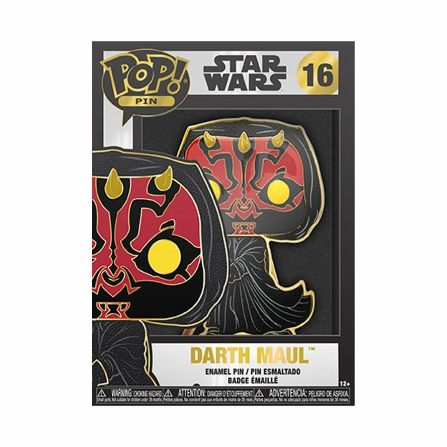 Funko Star Wars - Darth Maul 4" Pop! Enamel Pin Collections 3 Funko Star Wars - Darth Maul 4" Pop! Enamel Pin Collections