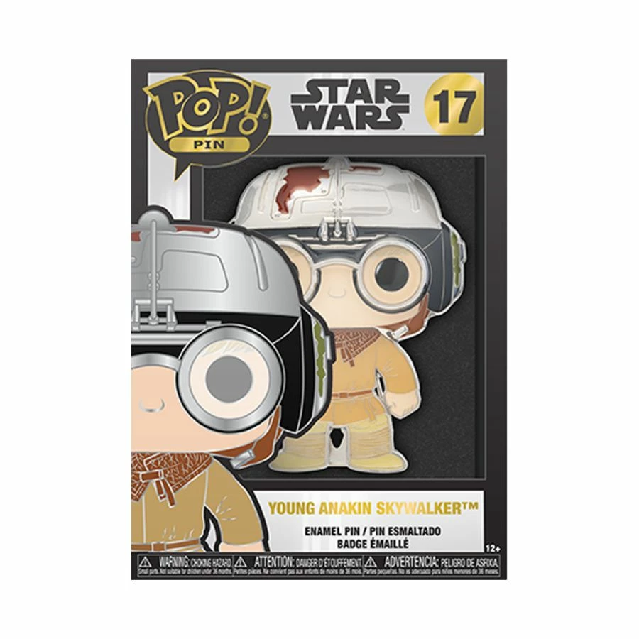 Funko Star Wars - Young Anakin 4" Pop! Enamel Pin Collections 3 Funko Star Wars - Young Anakin 4" Pop! Enamel Pin Collections