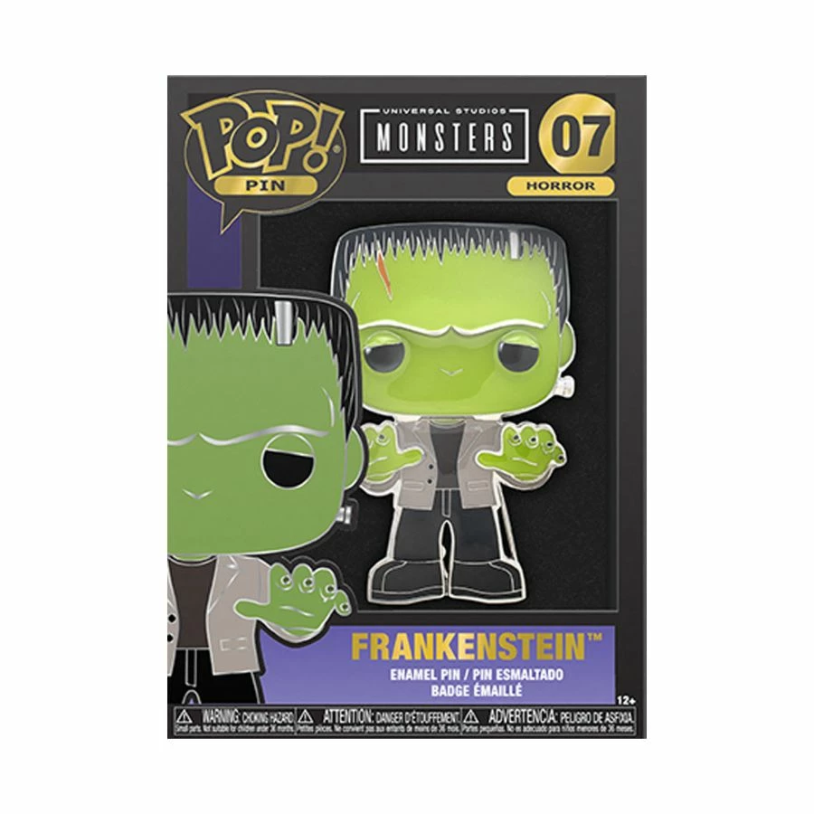 Funko Universal Monsters - Frankenstein 4" Pop! Enamel Pin Collections 3 Funko Universal Monsters - Frankenstein 4" Pop! Enamel Pin Collections