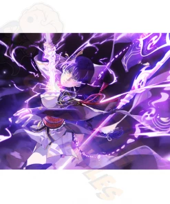 Staff Picks Genshin Impact - Raiden Shogun - Orenjikun Art Print Poster