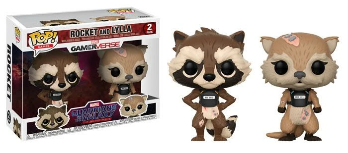 Funko POP! Vinyls Guardians Of The Galaxy: The Telltale Series - Rocket And Lylla Pop! Vinyl 2-pack