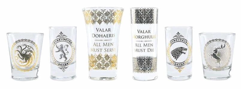 Half Moon Bay A Game Of Thrones - Black & Gold Premium Glass Set Kitchenware 1 Half Moon Bay A Game Of Thrones - Black & Gold Premium Glass Set Kitchenware