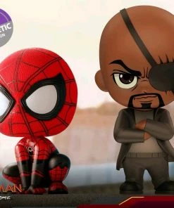 Hot Toys Spider-Man: Far From Home - Spider-Man & Nick Fury Cosbaby Set