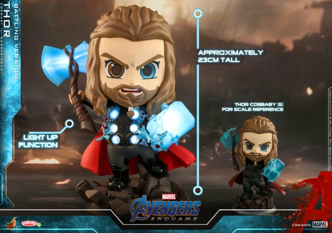 Hot Toys Avengers 4: Endgame - Thor Battling UV Large Cosbaby 3 Hot Toys Avengers 4: Endgame - Thor Battling UV Large Cosbaby