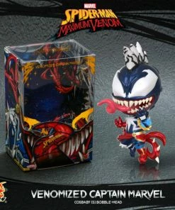 Hot Toys Spider-Man Maximum Venom - Venomized Captian Marvel Cosbaby