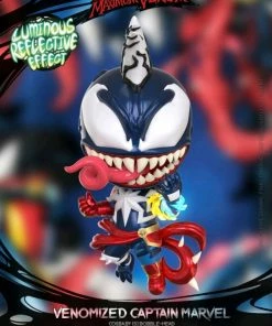 Hot Toys Spider-Man Maximum Venom - Venomized Captian Marvel Cosbaby