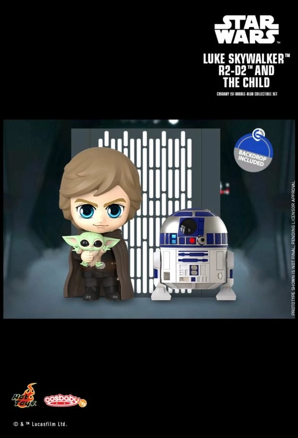 Hot Toys Star Wars: The Mandalorian - Luke, R2-D2 & The Child Cosbaby 1 Hot Toys Star Wars: The Mandalorian - Luke, R2-D2 & The Child Cosbaby