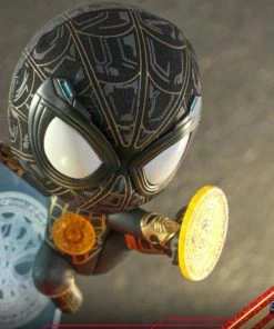 Hot Toys Spider-Man: No Way Home - Spider-Man Black & Gold Suit With Magic Shooter Cosbaby