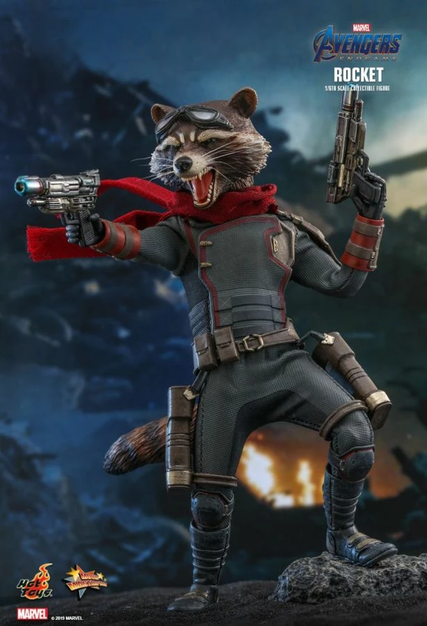 Hot Toys Avengers 4: Endgame - Rocket Raccoon 1:6 Scale Action Figure 6 Hot Toys Avengers 4: Endgame - Rocket Raccoon 1:6 Scale Action Figure