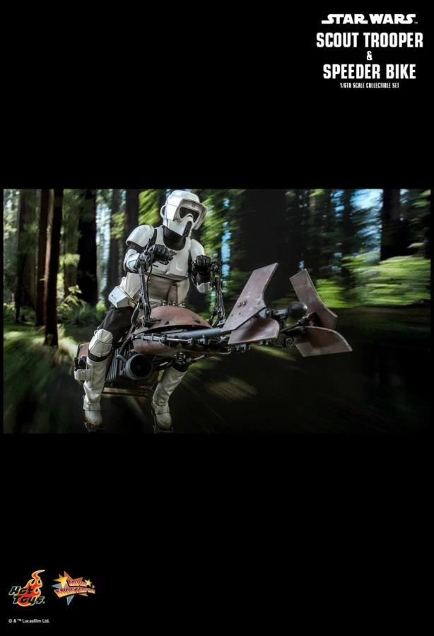 Hot Toys Star Wars - Scout Trooper & Speederbike Return Of The Jedi 1:6 Scale 12" Action Figure 6 Hot Toys Star Wars - Scout Trooper & Speederbike Return Of The Jedi 1:6 Scale 12" Action Figure